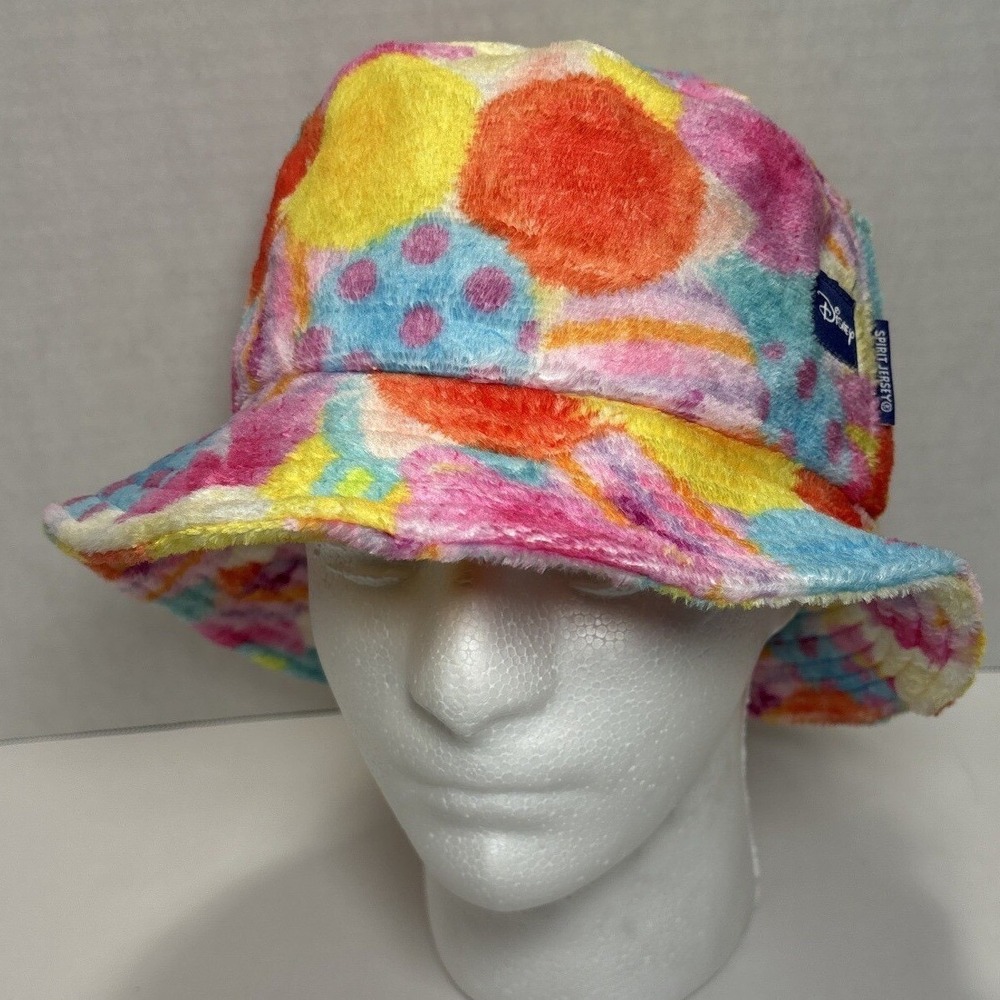 Disney Spirit Jersey Unisex Bucket Hat One Size Multicolor Pixar Plush Sherpa